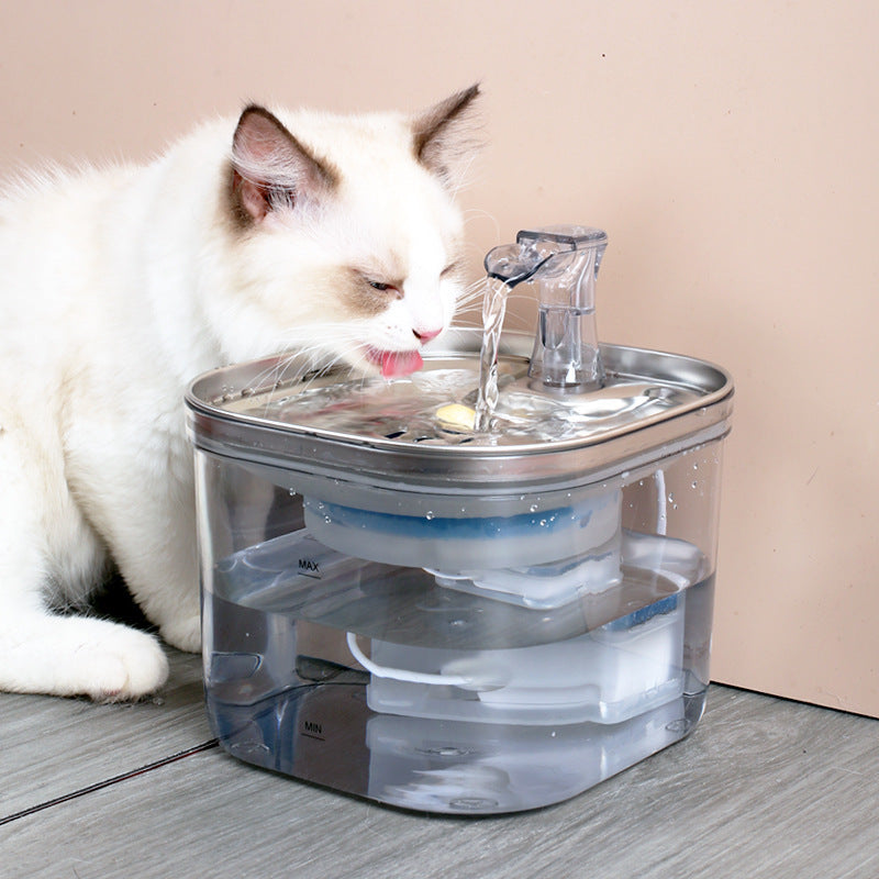 Pet Stainless Steel Automatic Water Fountain