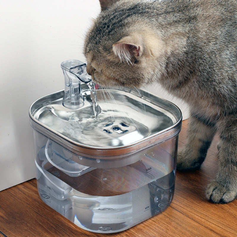 Pet Stainless Steel Automatic Water Fountain